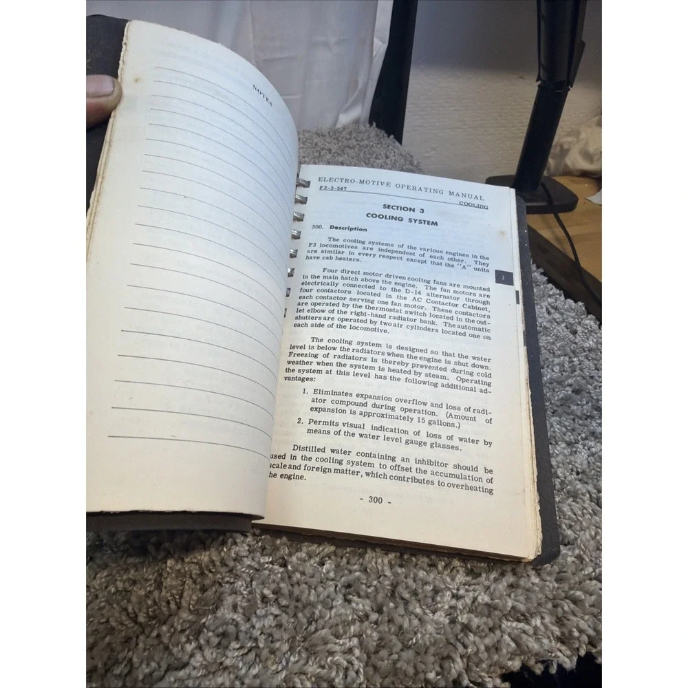 General Motors EMD F3 Locomotive Operating Manual No. 2308 1947 Black